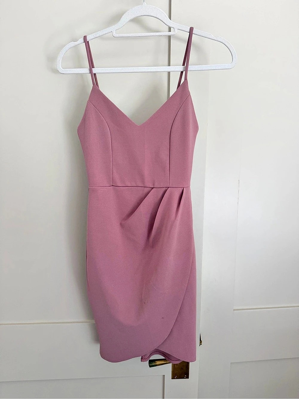 Lulus Mini Spaghetti Strap Dress in Pink Size Small